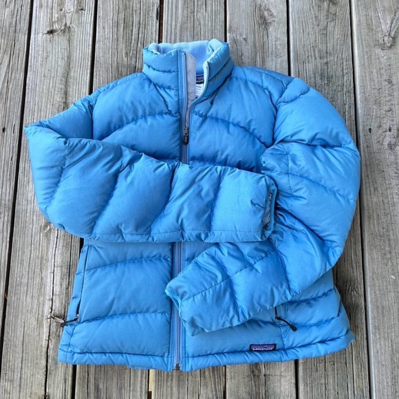 Patagonia Jackets & Blazers - Patagonia Women Sky Blue Puffer Jacket Large